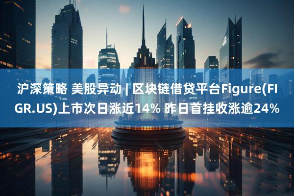 沪深策略 美股异动 | 区块链借贷平台Figure(FIGR.US)上市次日涨近14% 昨日首挂收涨逾24%